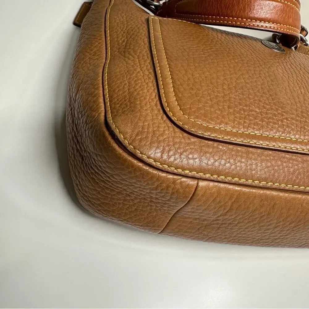 Vintage | Coach | Chelsea Pebbled Leather Hobo Bag | Brown | F05S-8E98